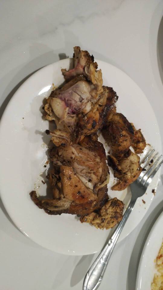 Another dish for the same meal on the same day: black pepper roast chicken, using a pre-made black pepper paste available in supermarkets. Photo taken on 16 September, 2025.