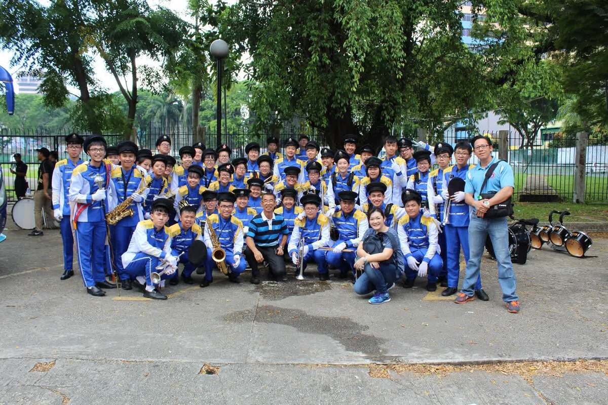 2017 年山打根警察日出隊時合照，攝於 2017 年 4 月 22 日。